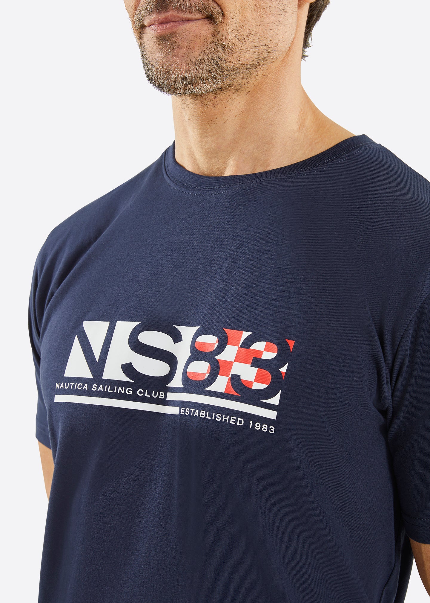 Nautica Areto T-Shirt - Dark Navy - Detail