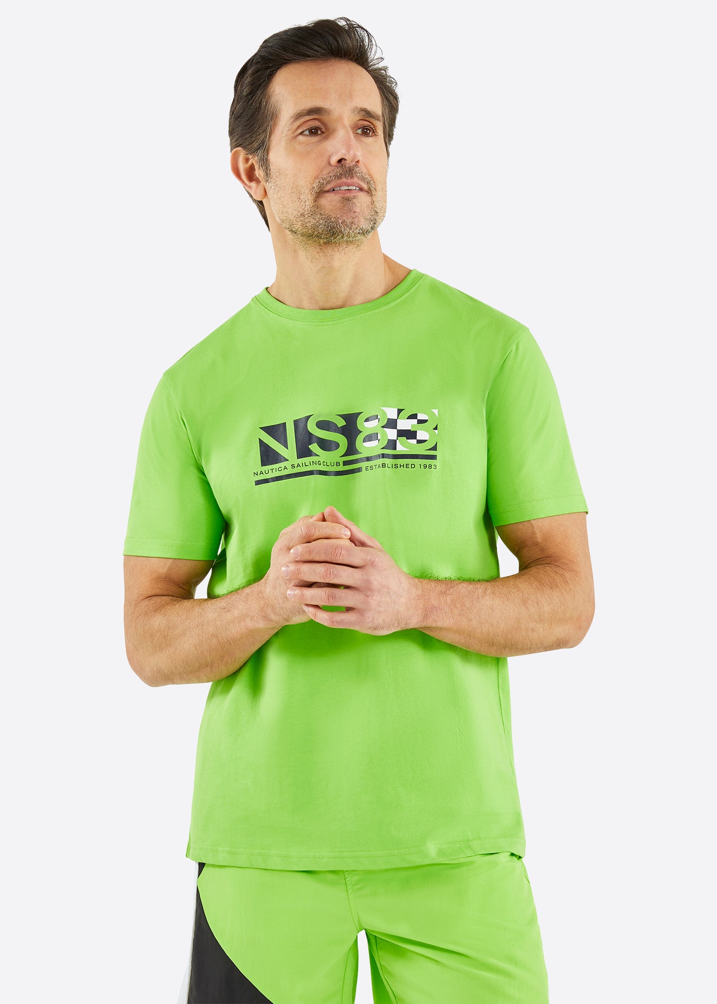 Nautica Areto T-Shirt - Lime - Front