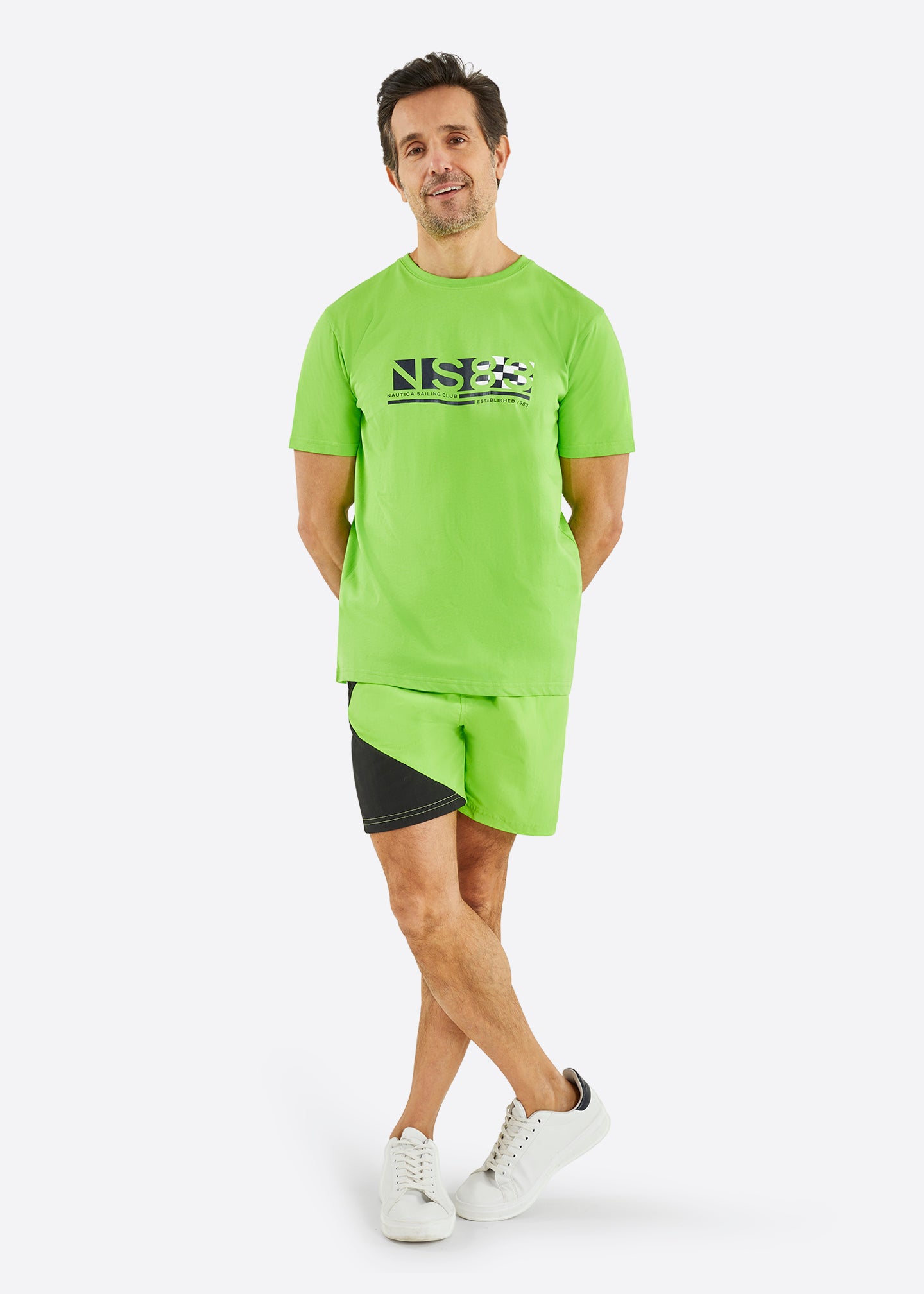 Nautica Areto T-Shirt - Lime - Full Body