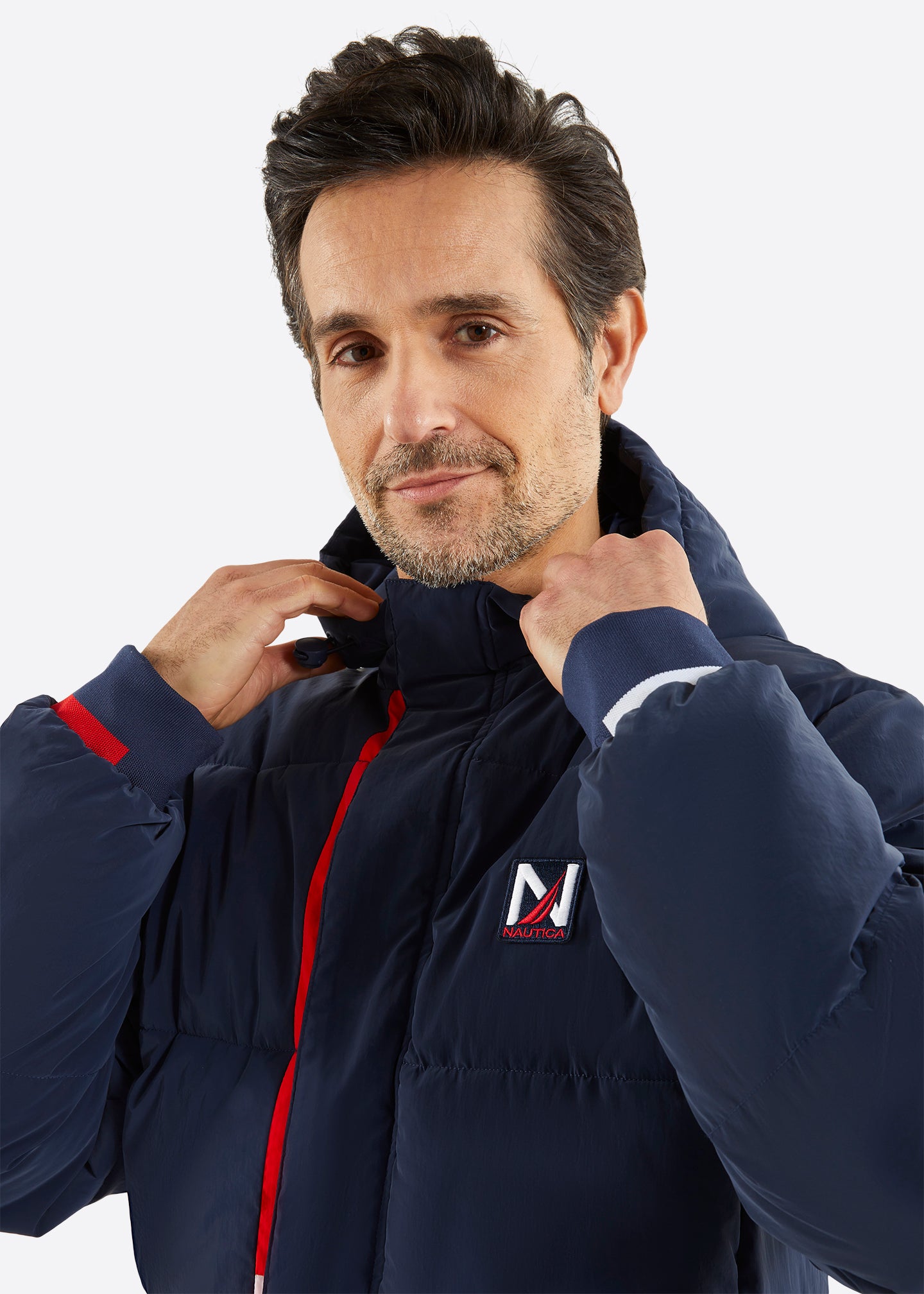 Nautica Banbury Padded Jacket - Dark Navy - Detail