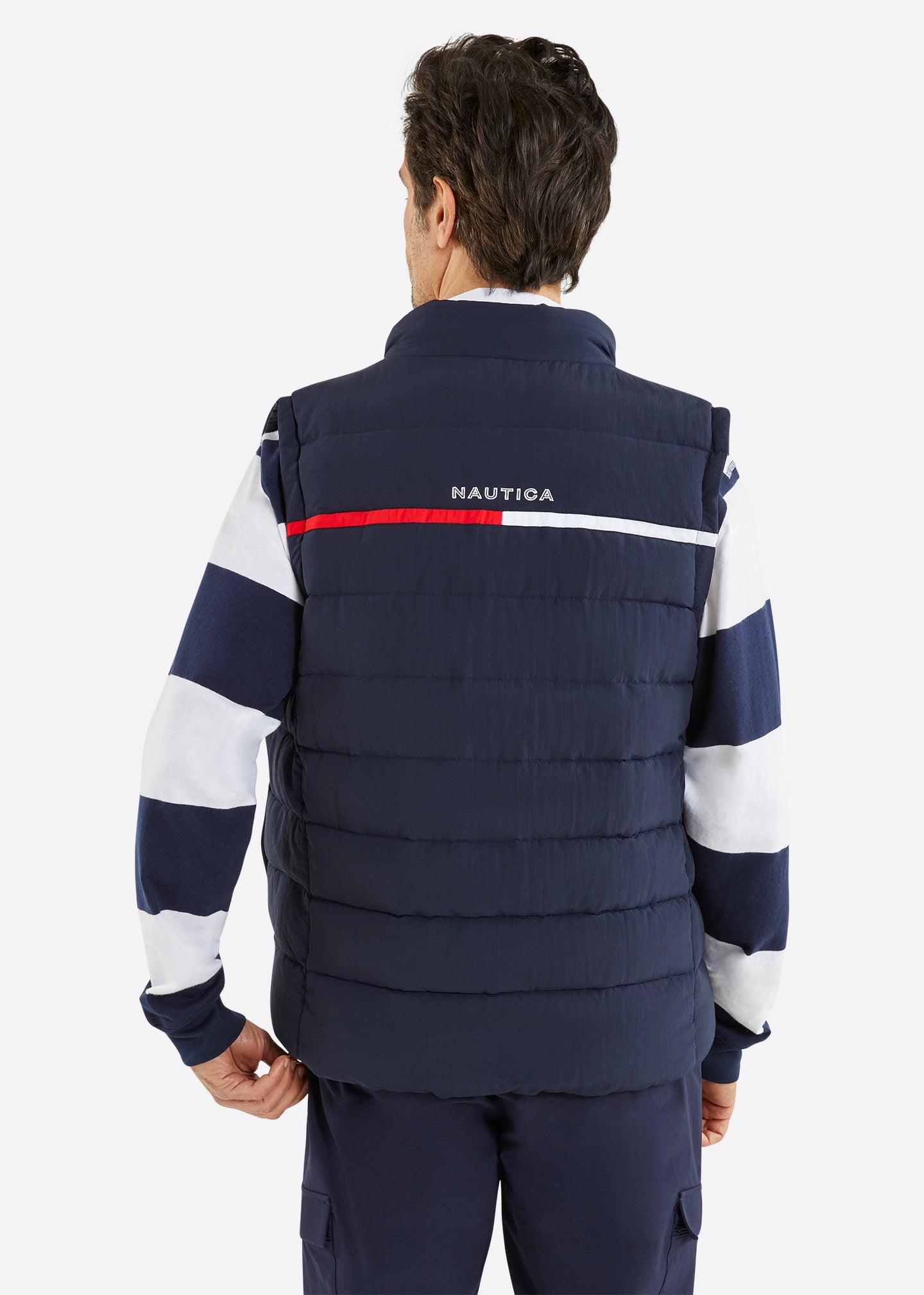 Nautica Compton Gilet - Dark Navy - Back
