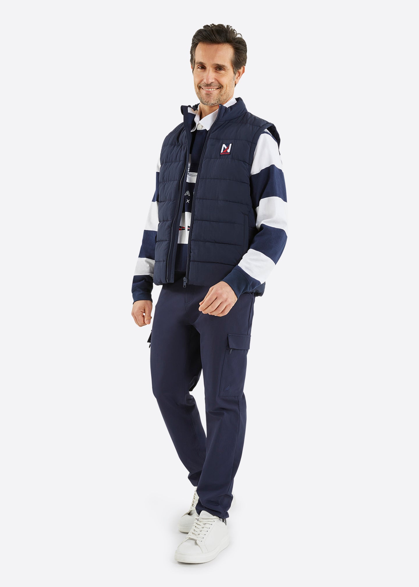 Nautica Compton Gilet - Dark Navy - Full Body