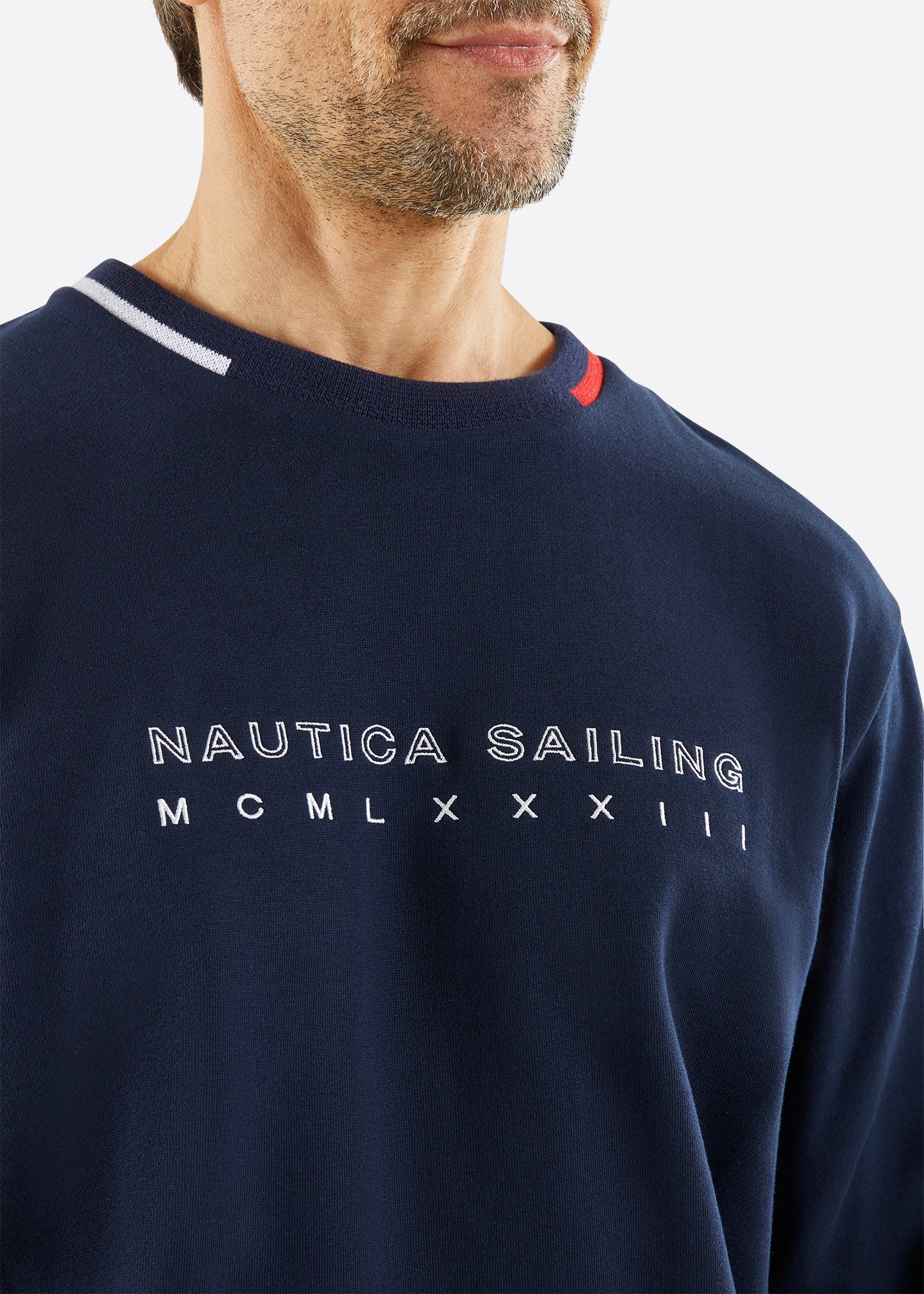 Nautica Garfield Sweatshirt - Dark Navy - Detail