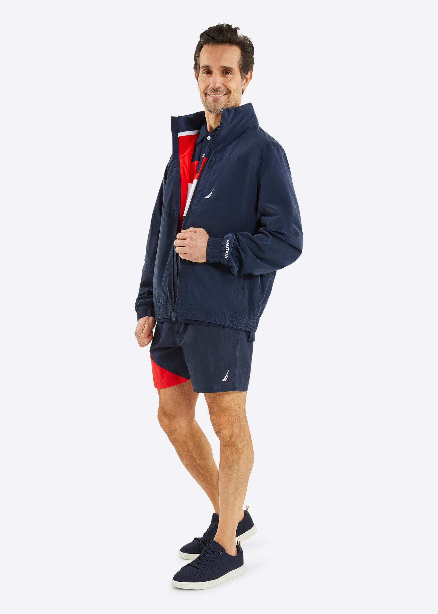 Nautica Kamet Full Zip Jacket - Dark Navy - Full Body