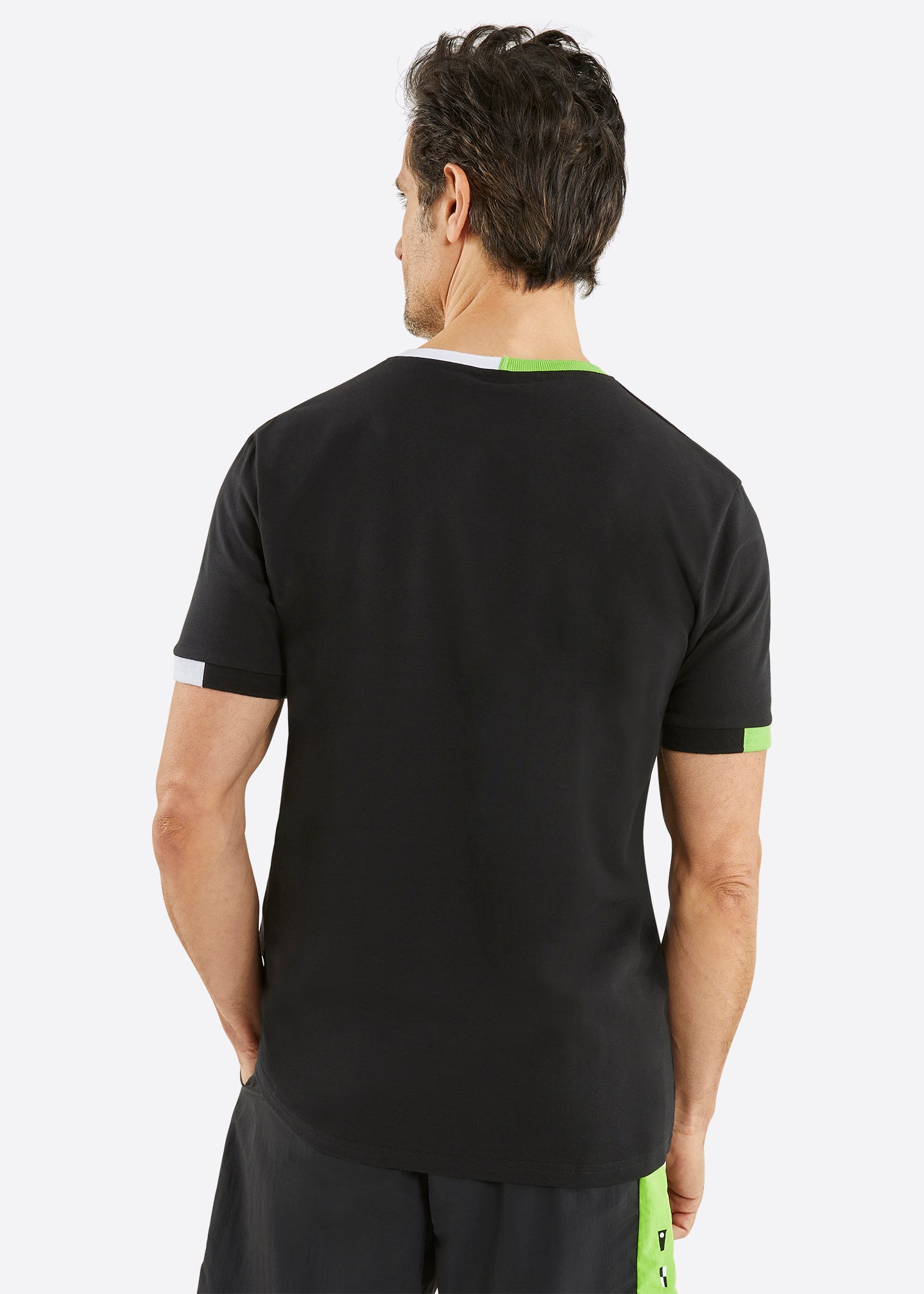 Nautica Lathum Big & Tall T-Shirt - Black - Back