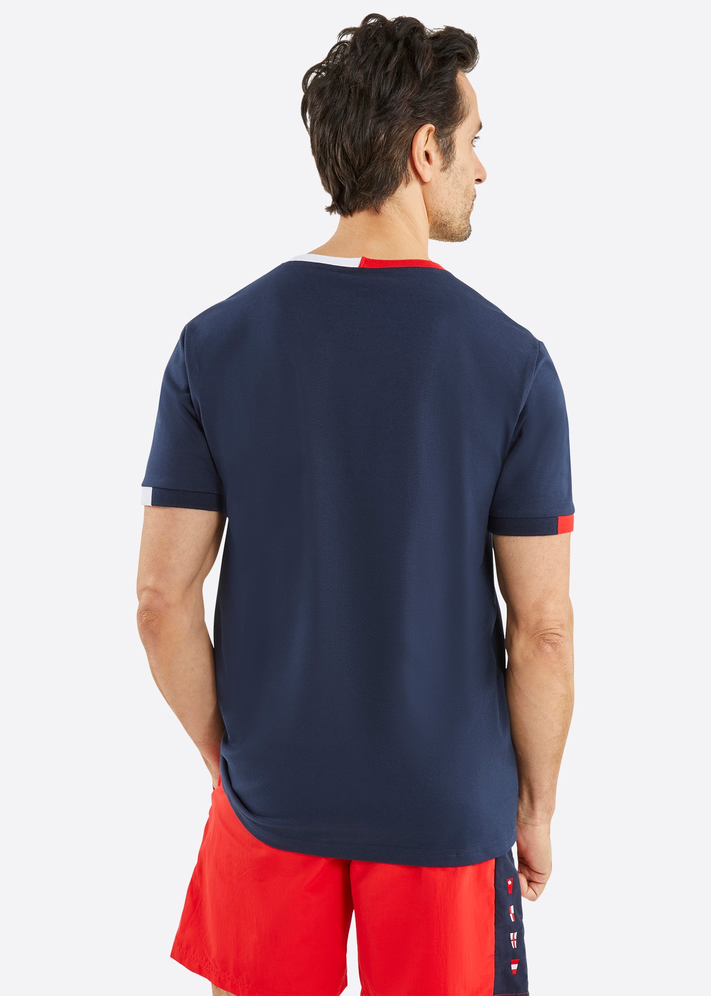 Nautica Lathum Big & Tall T-Shirt - Dark Navy - Back