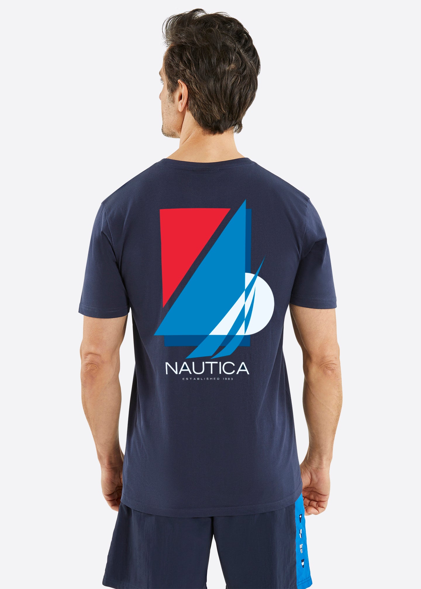 Nautica Smithson B&T T-Shirt - Dark Navy - Back