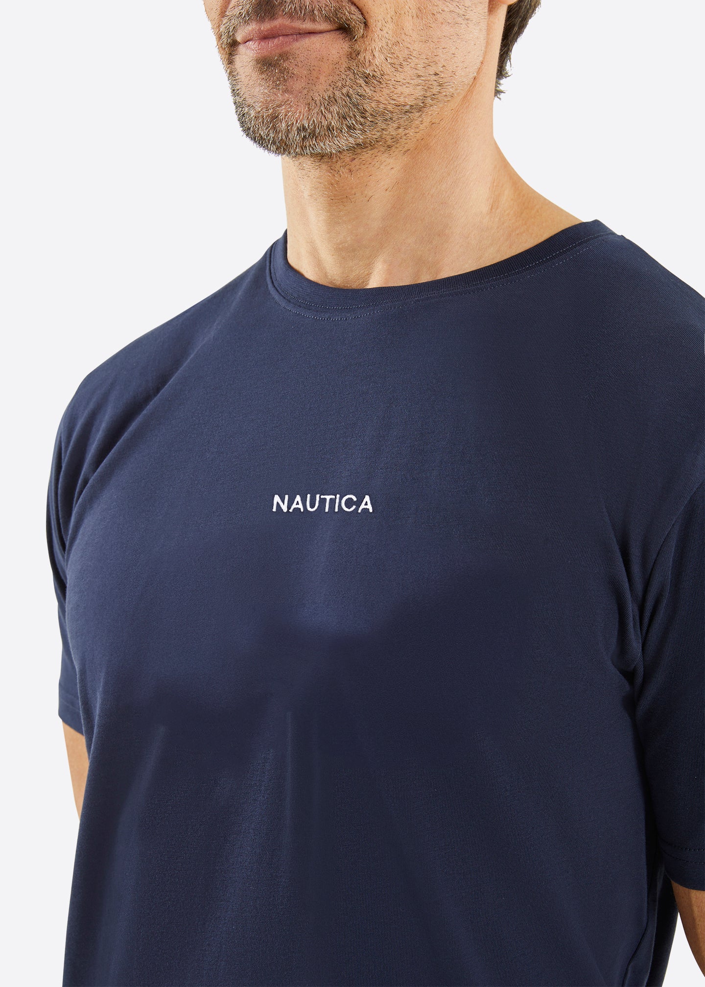 Nautica Smithson B&T T-Shirt - Dark Navy - Detail