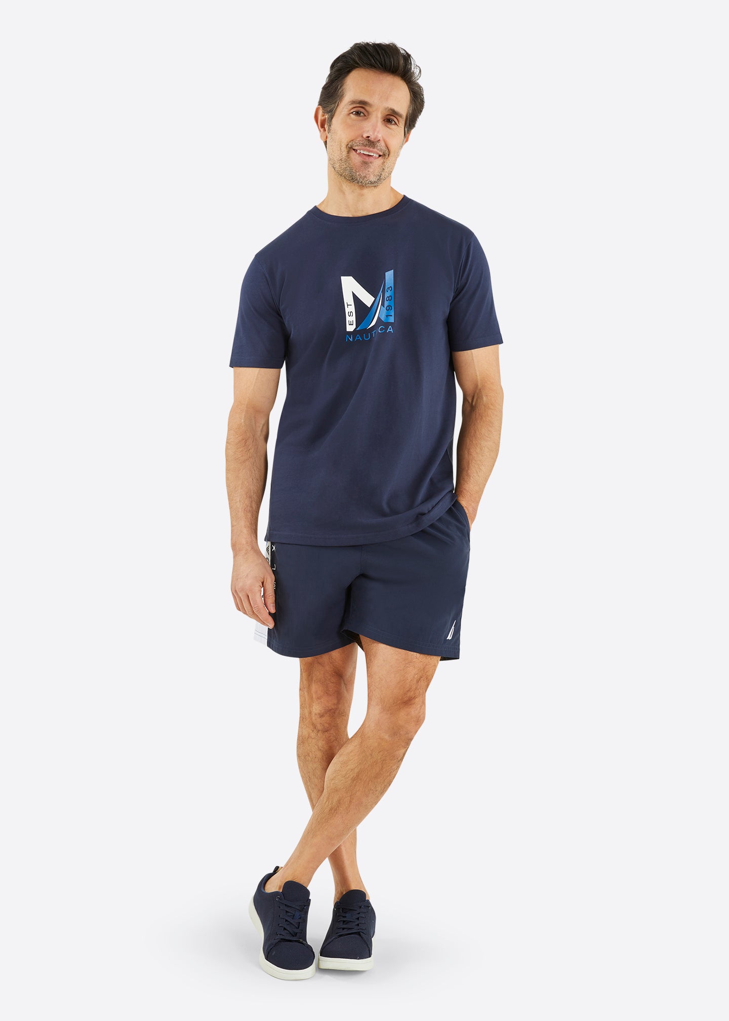 Nautica Snaefell T-Shirt - Dark Navy - Full Body