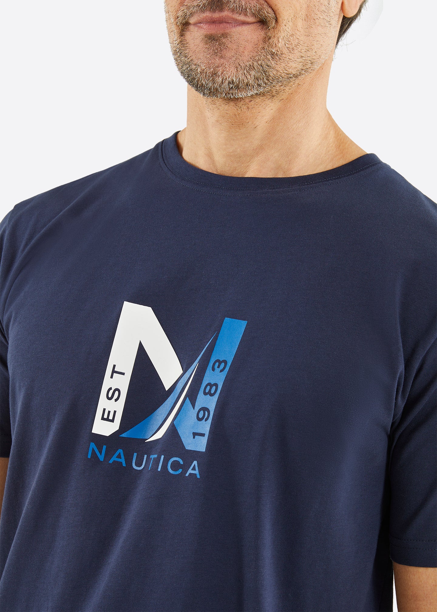 Nautica Snaefell T-Shirt - Dark Navy - Detail