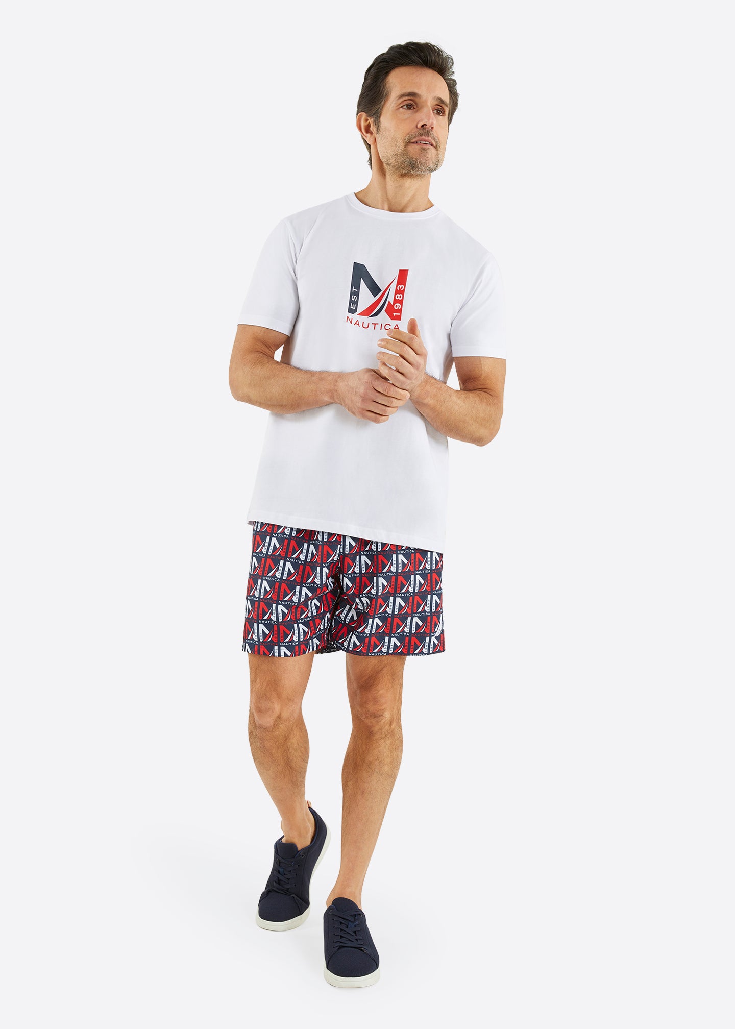 Nautica Snaefell T-Shirt - White - Full Body