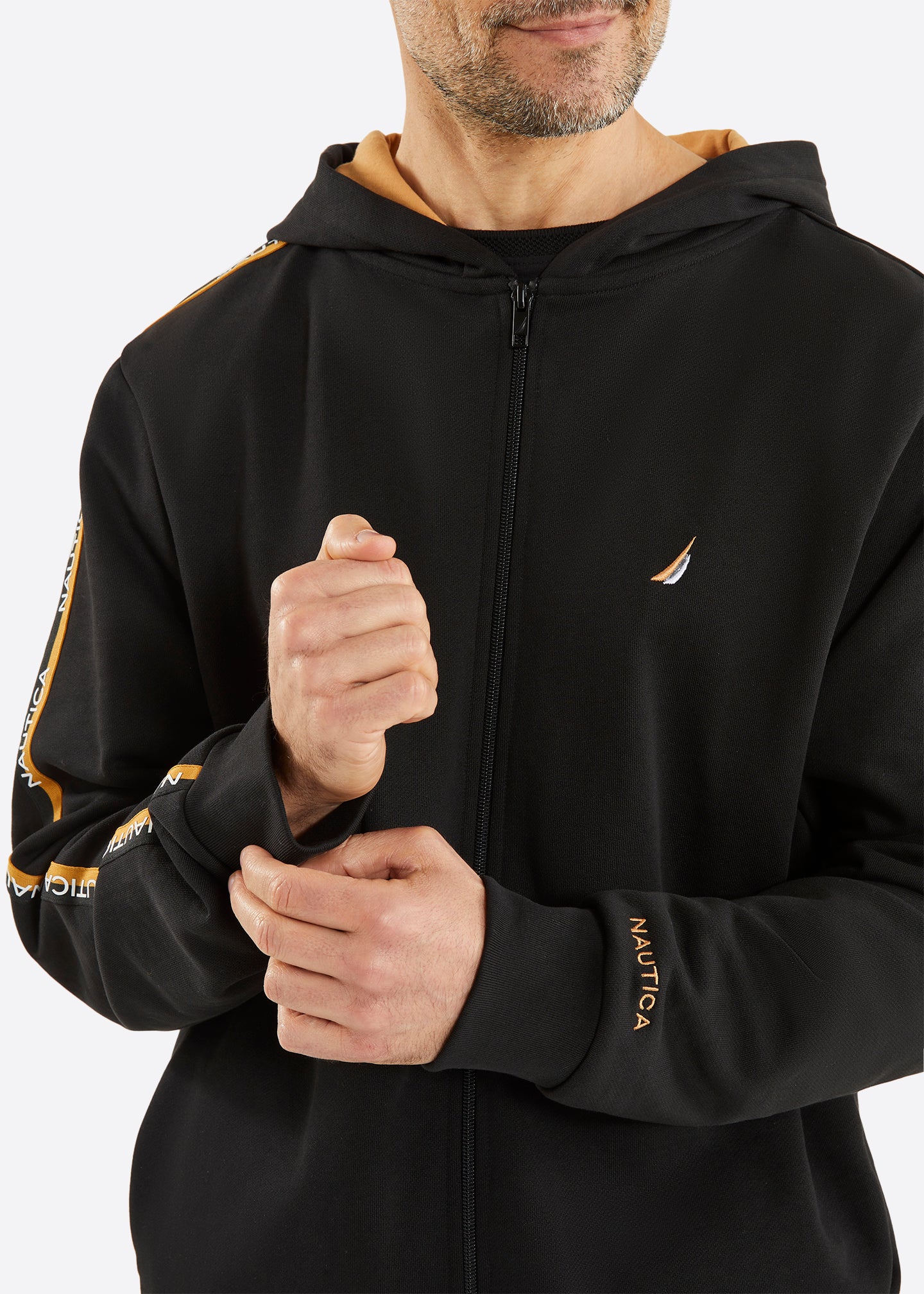 Nautica Danaus Full Zip Hoody - Black - Detail