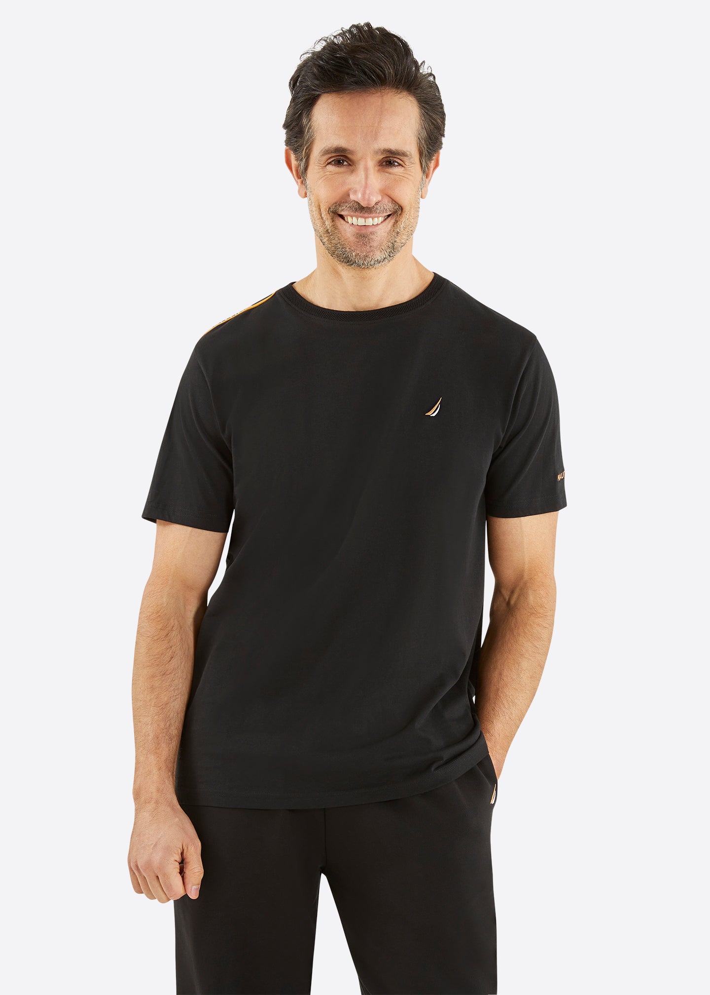 Nautica Quent T-Shirt - Black - Front
