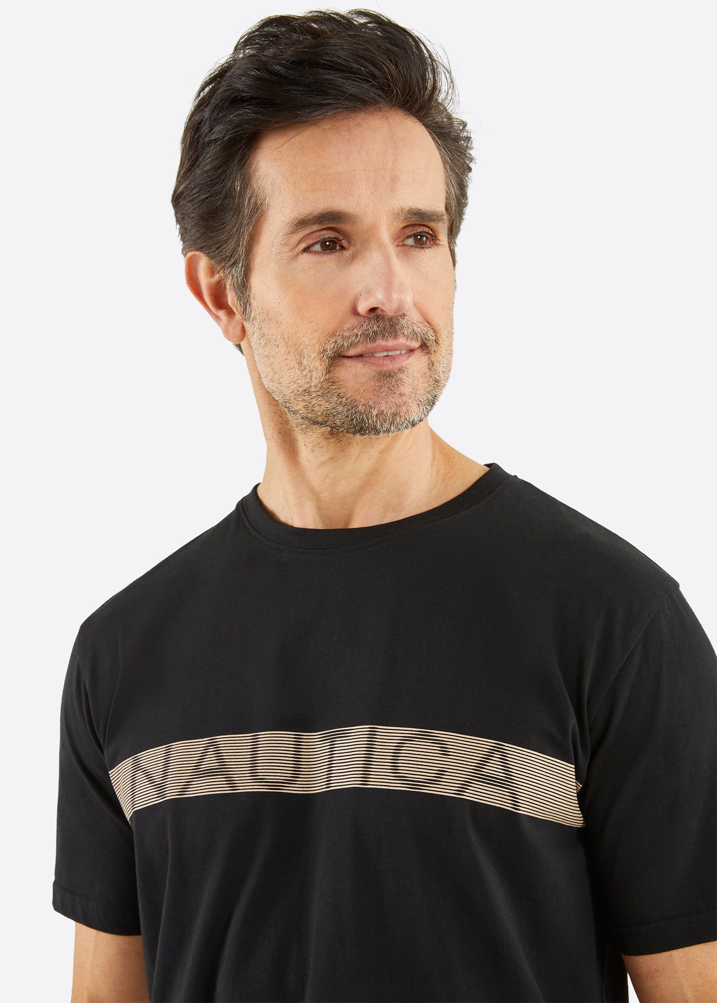Nautica Rempton Big & Tall T-Shirt - Black - Detail