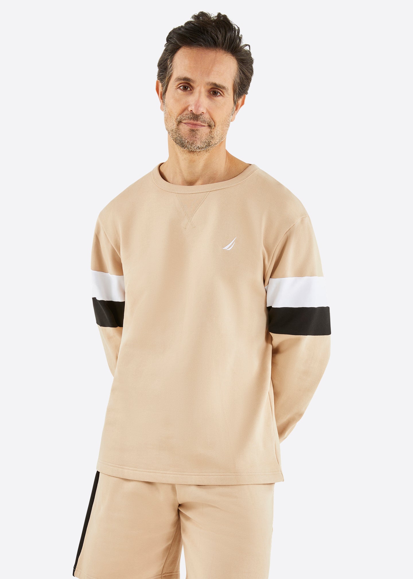 Nautica Zero Sweatshirt - Taupe - Front
