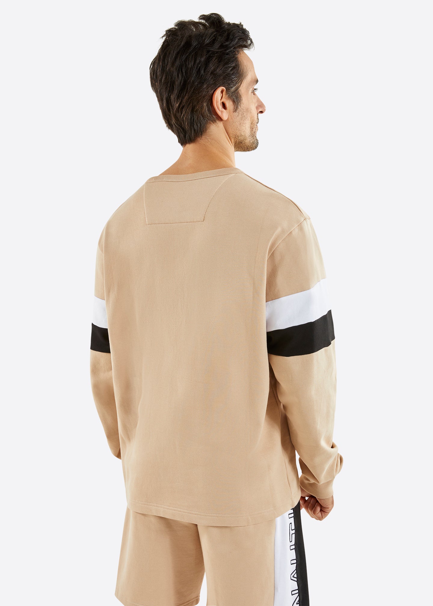 Nautica Zero Sweatshirt - Taupe - Back