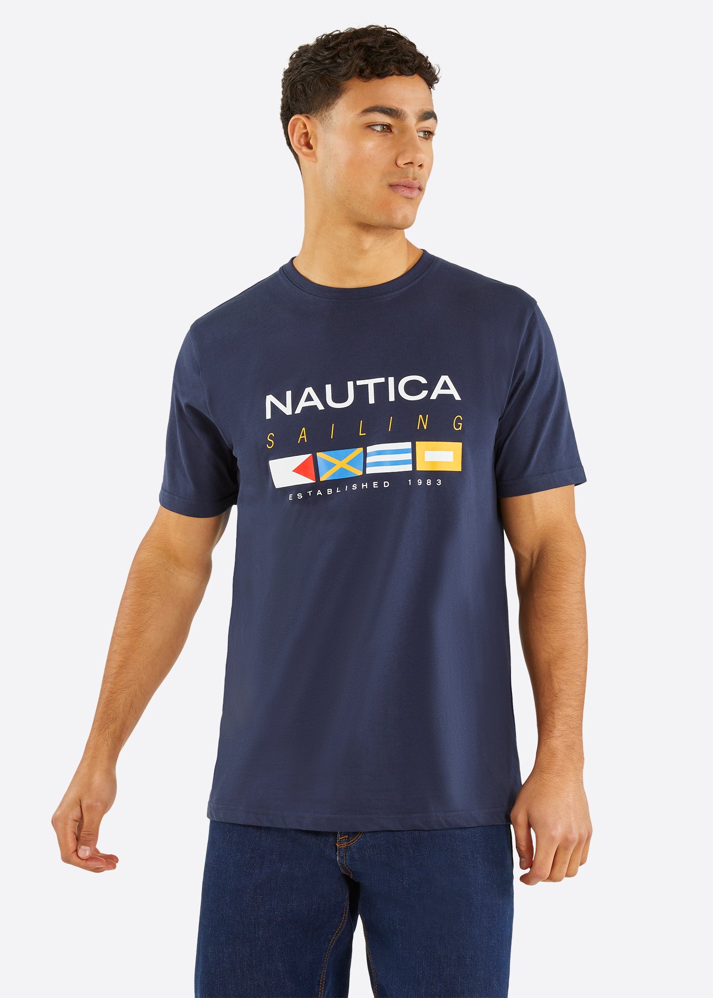 Nautica Hastings T-Shirt - Dark Navy - Front
