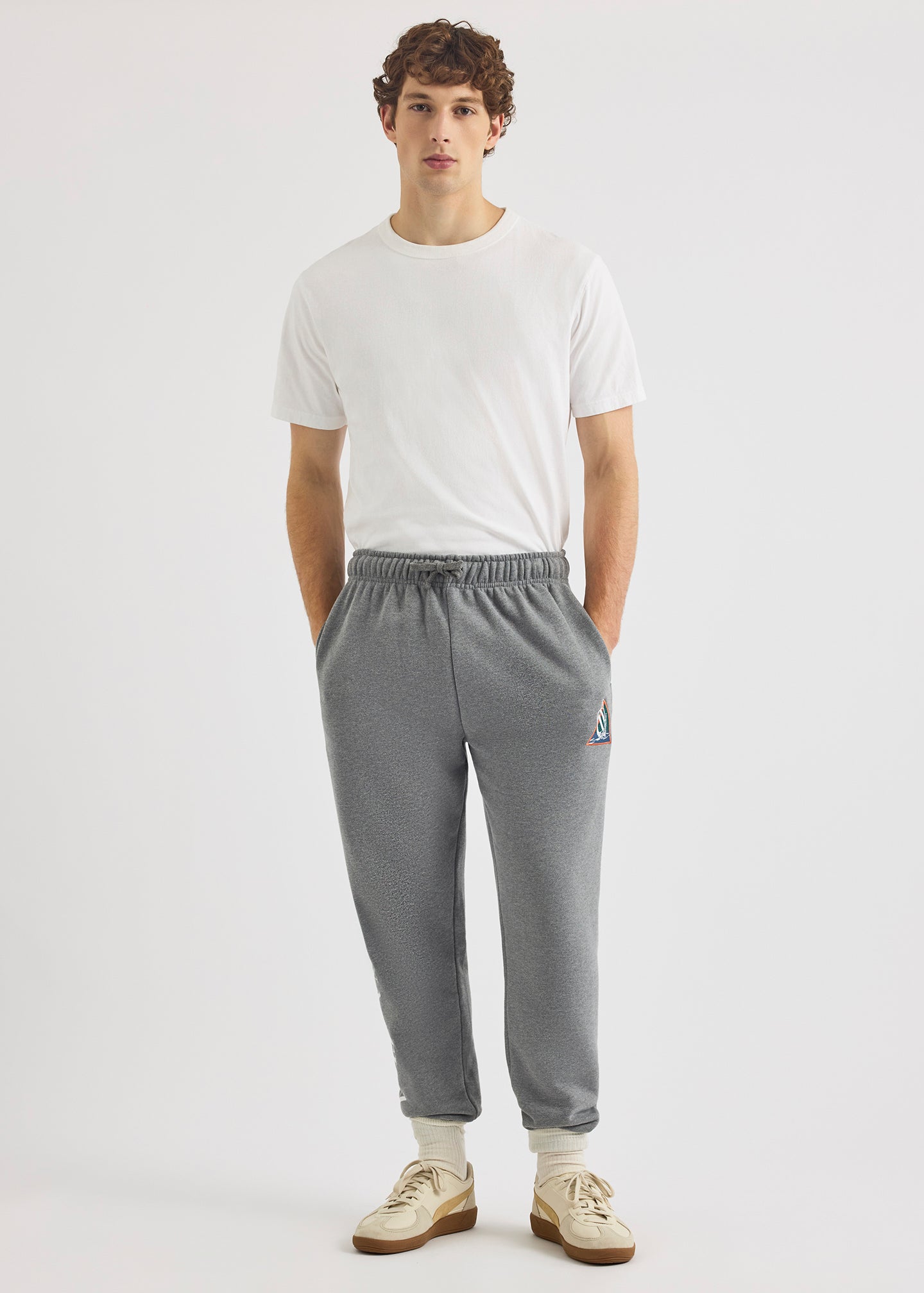 Staples Jog Pant - Grey Marl