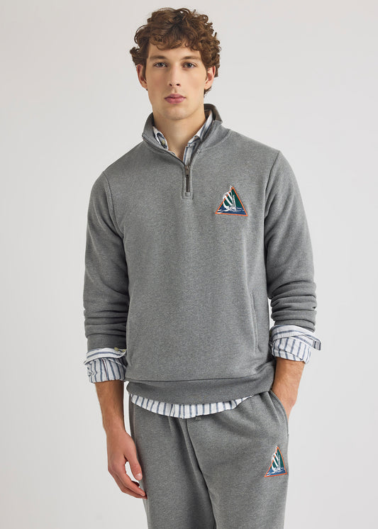 Swae 1/4 Zip - Grey Marl