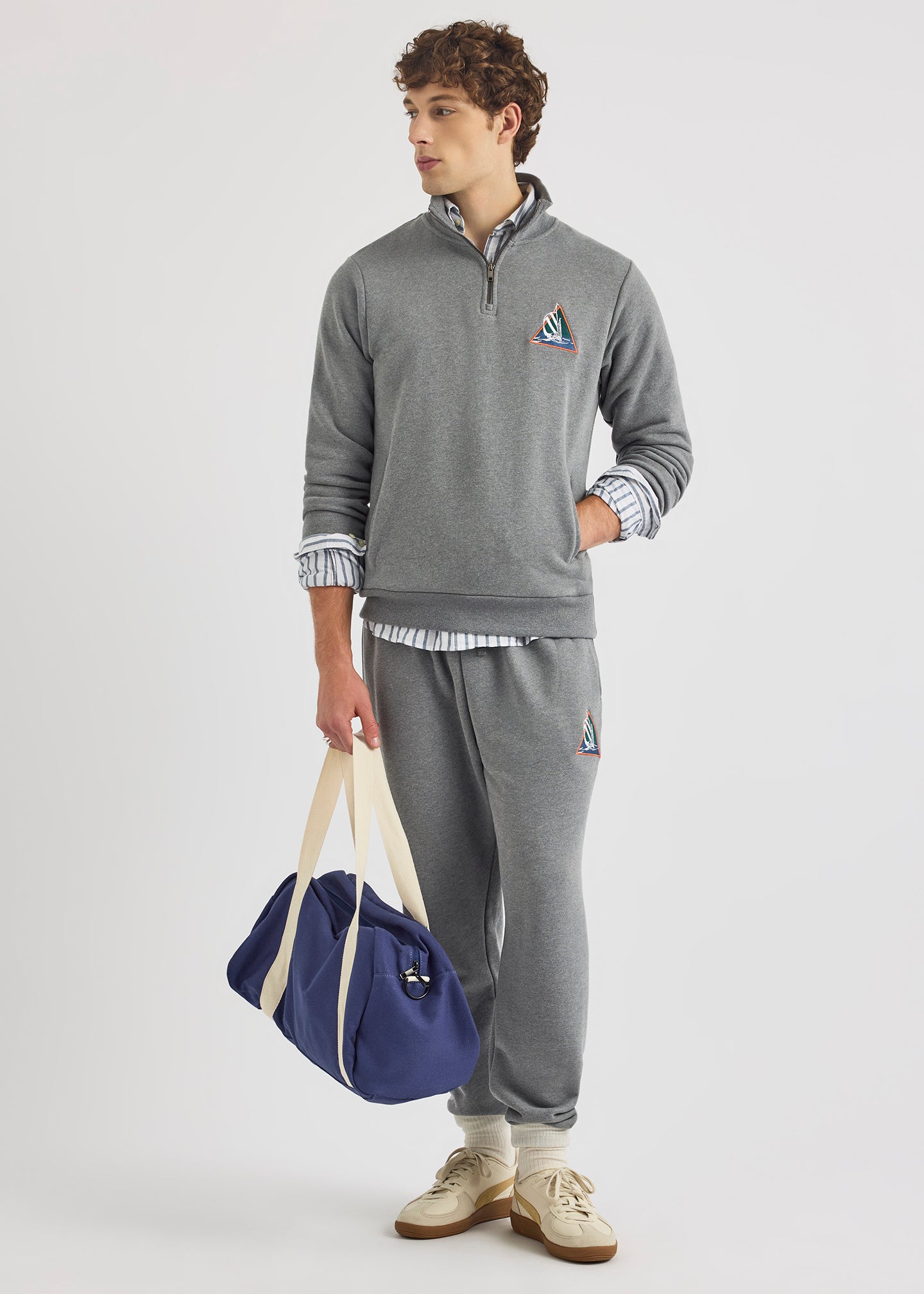 Swae 1/4 Zip - Grey Marl