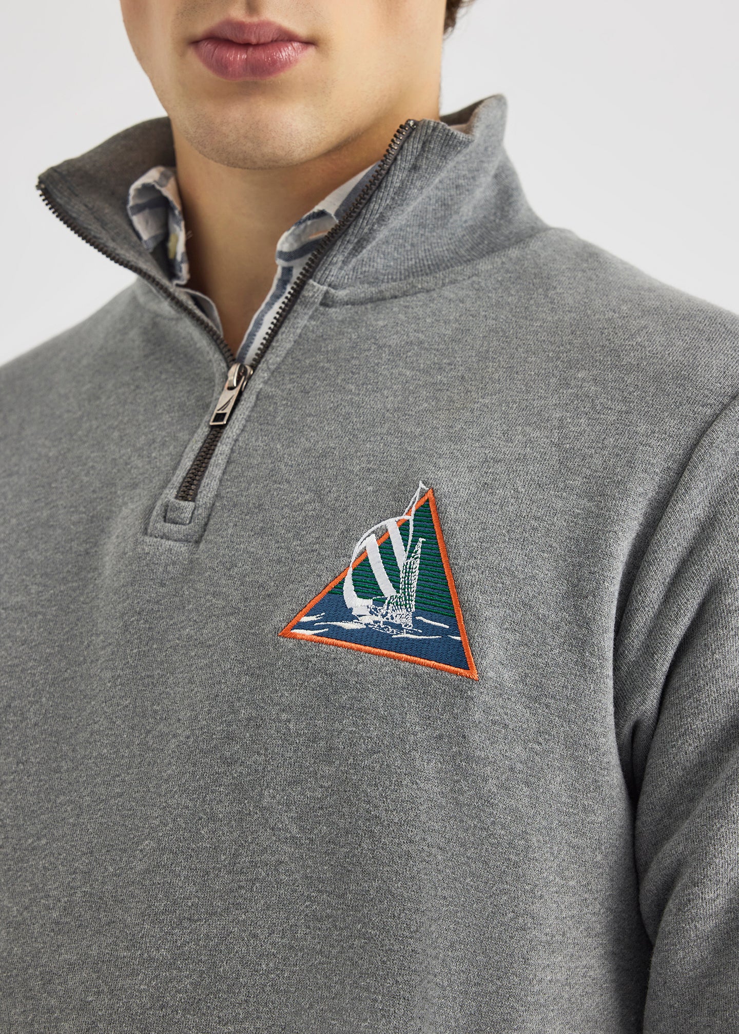 Swae 1/4 Zip - Grey Marl