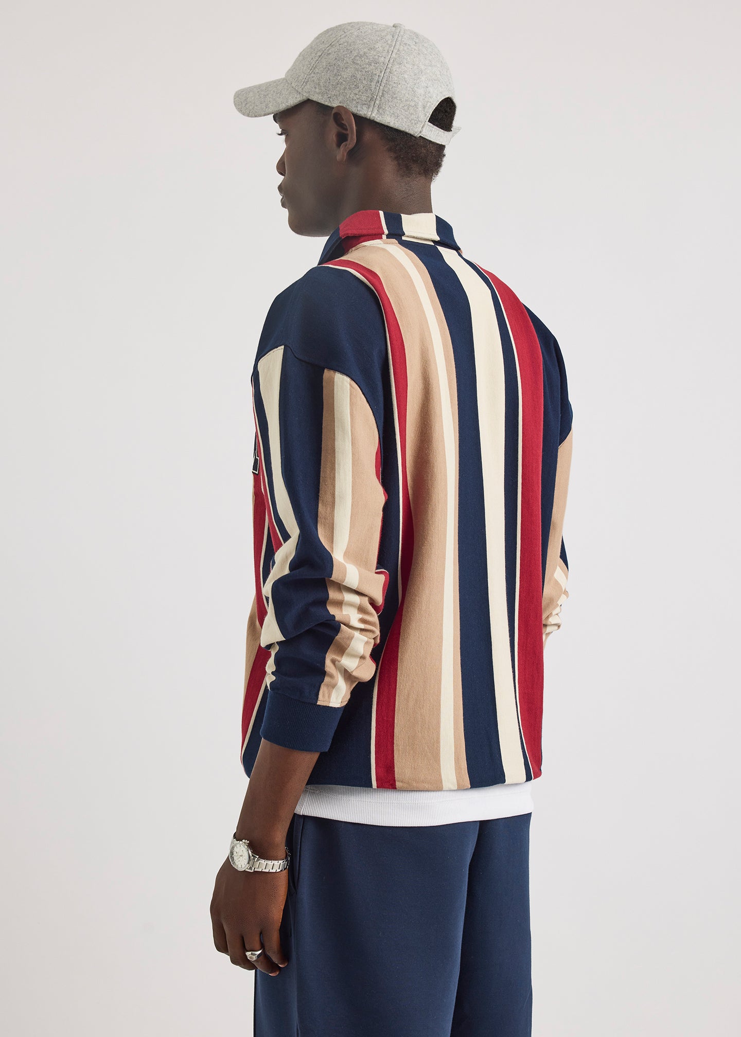 Colson Collared Sweatshirt - Dark Navy