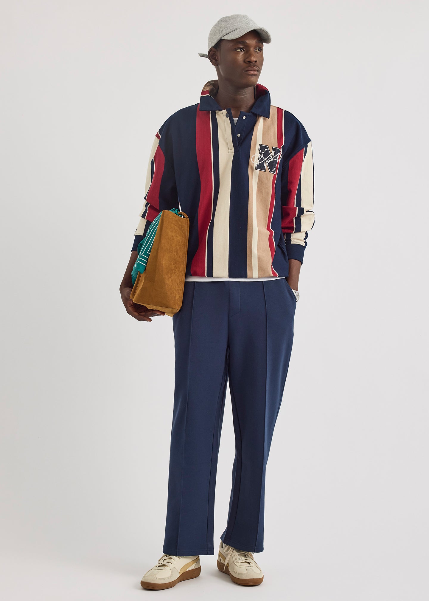 Colson Collared Sweatshirt - Dark Navy