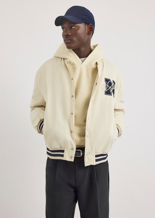 Dreman Letterman Jacket - Ivory