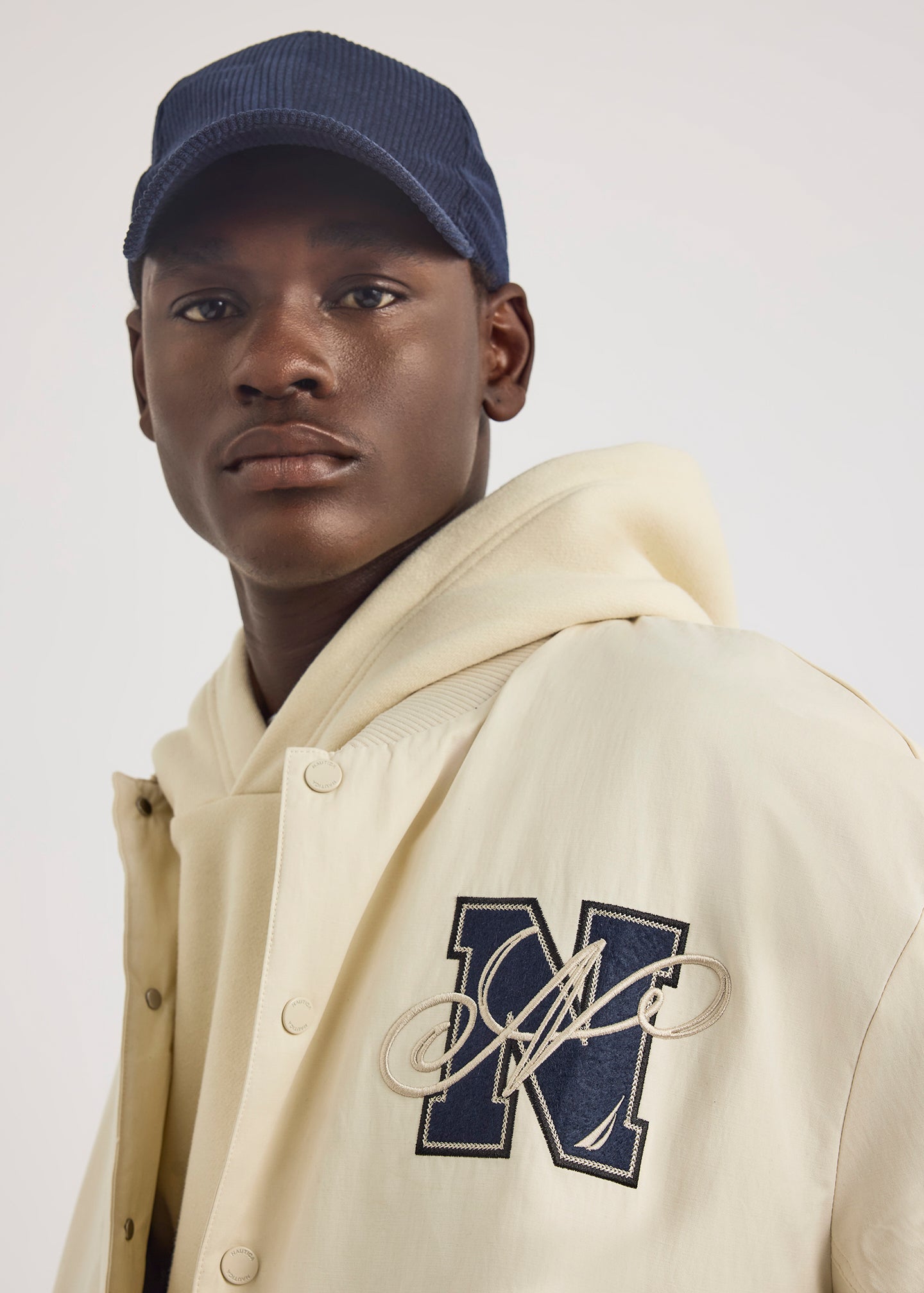 Dreman Letterman Jacket - Ivory