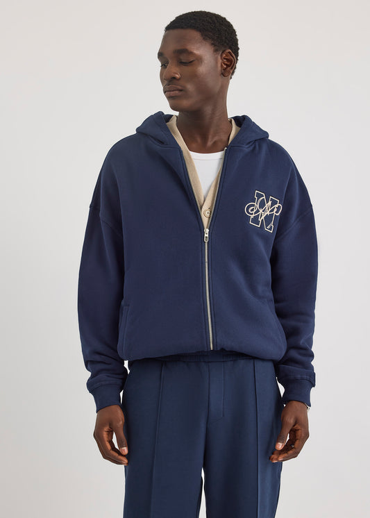 Strat FZ Hoodie - Dark Navy