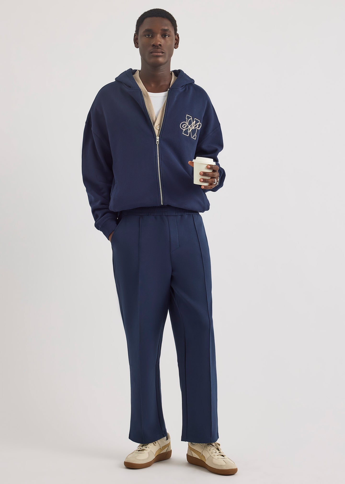 Strat FZ Hoodie - Dark Navy