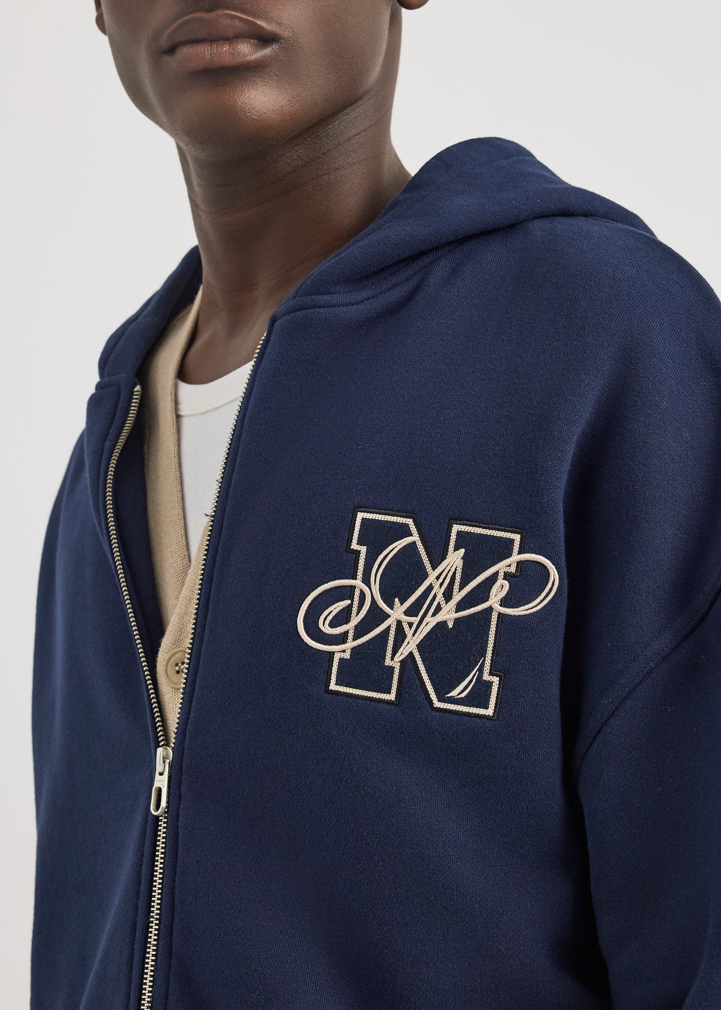 Strat FZ Hoodie - Dark Navy