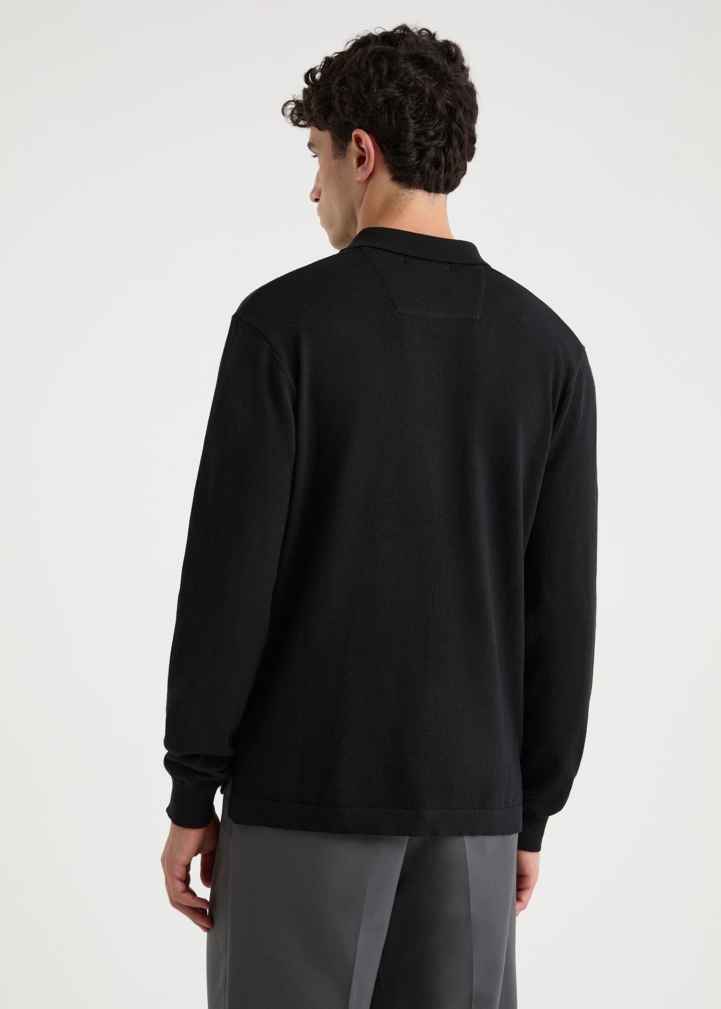 Octavio LS Polo Shirt - Black