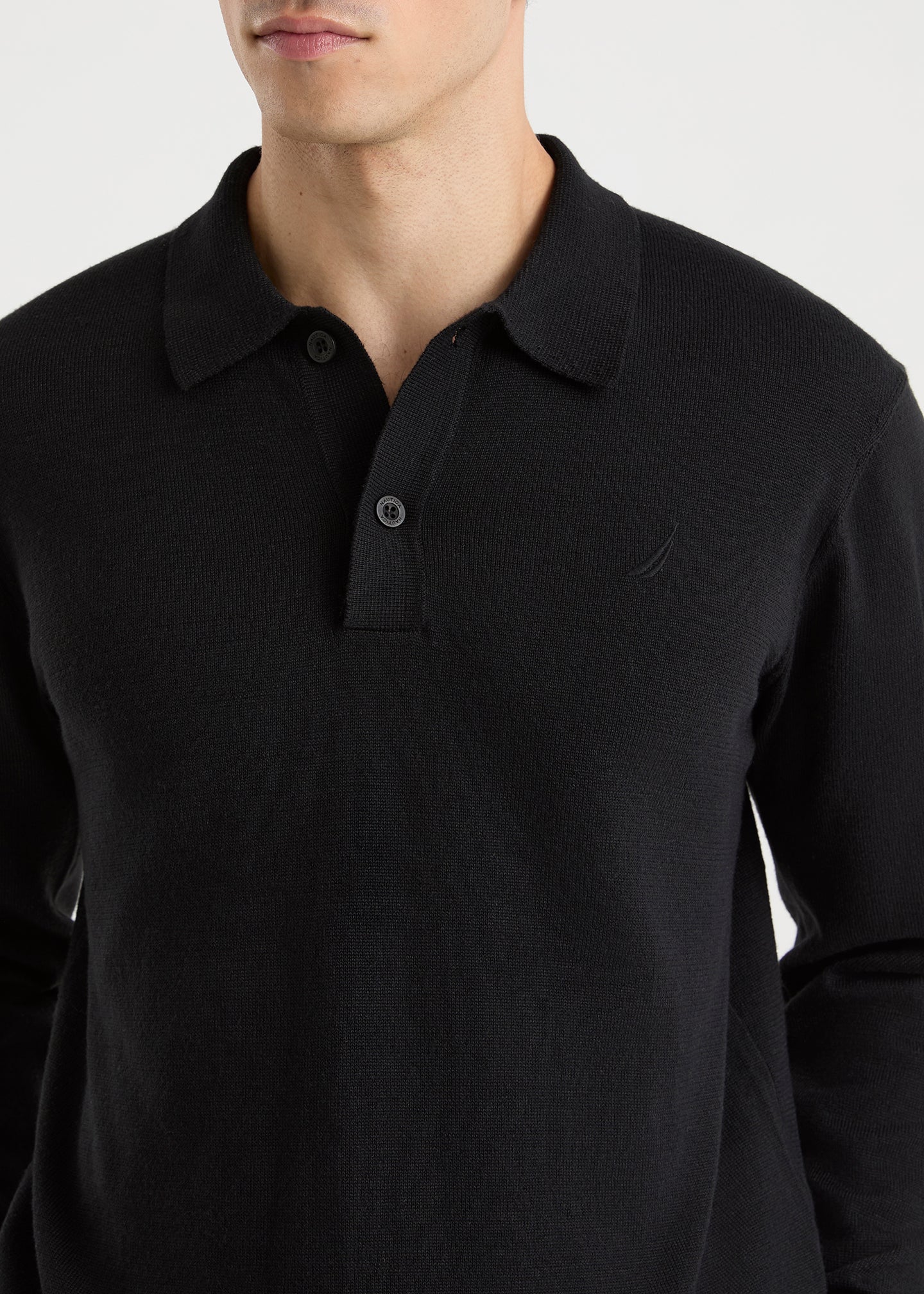 Octavio LS Polo Shirt - Black