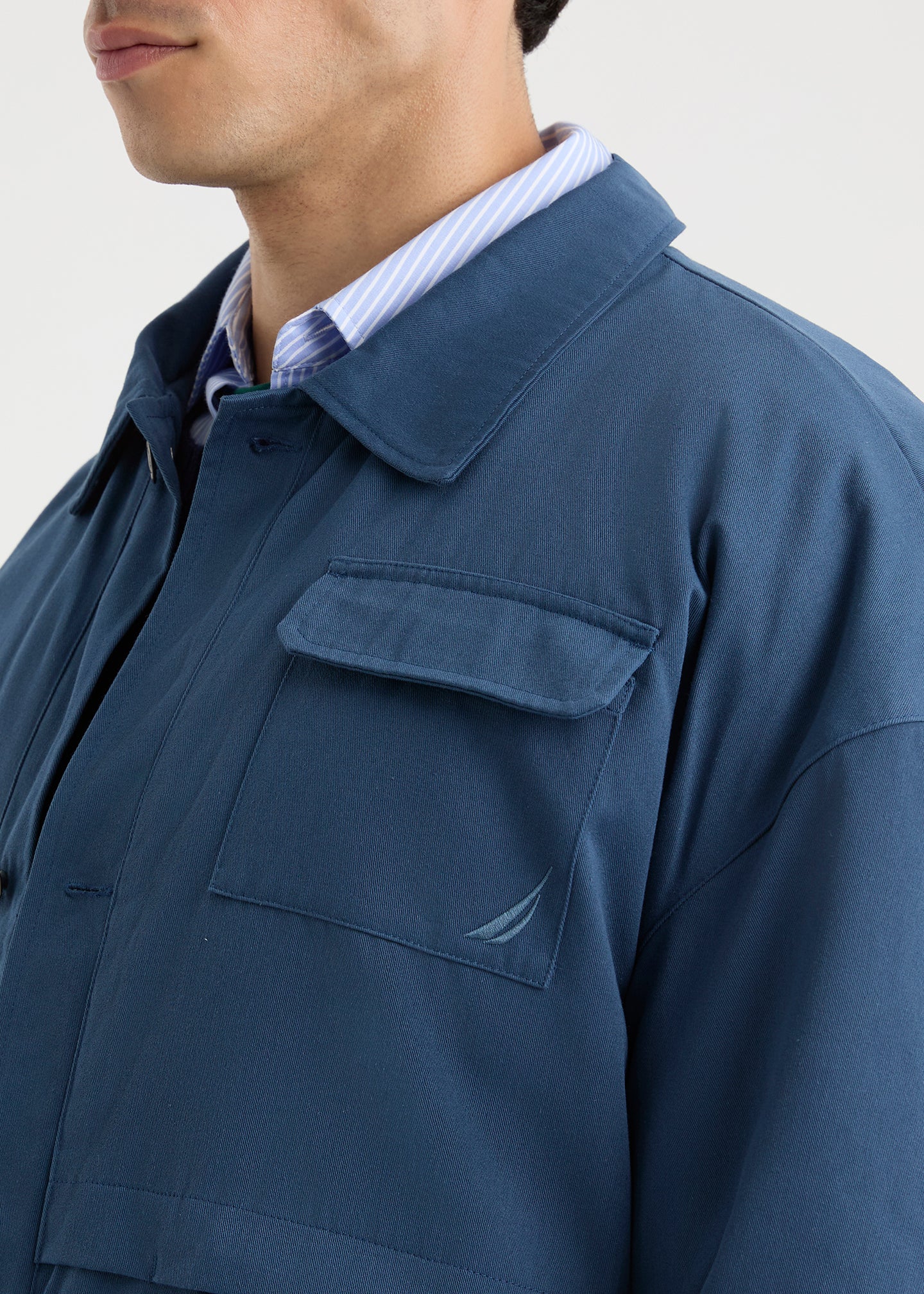 Ozzy Padded Jacket - Washed Denim
