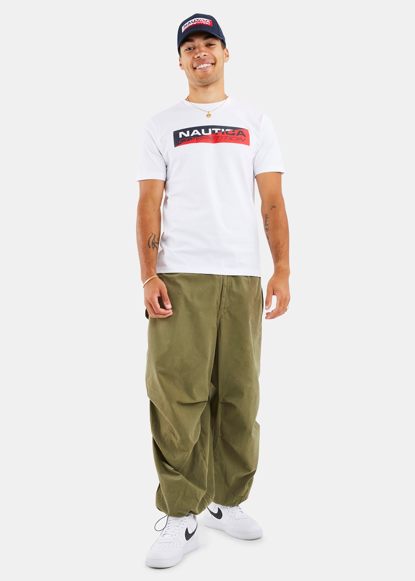Nautica Competition Baffin T-Shirt - White - Full Body