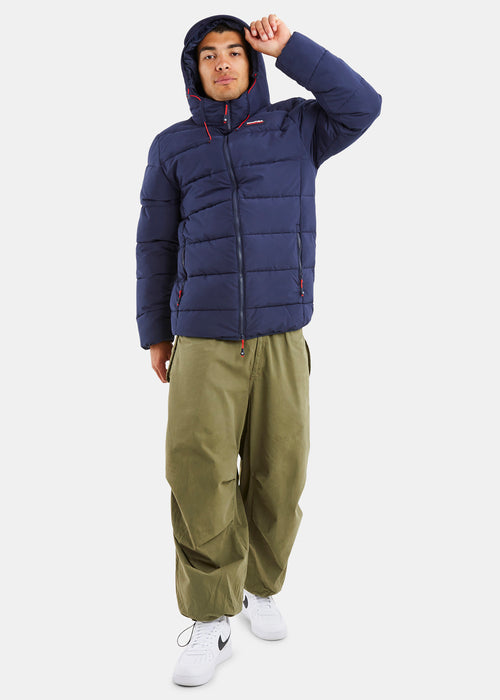 Nautica  Competition Barbuda Padded Jacket - Dark Navy - Full Body