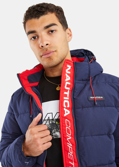 Nautica  Competition Barbuda Padded Jacket - Dark Navy - Detail