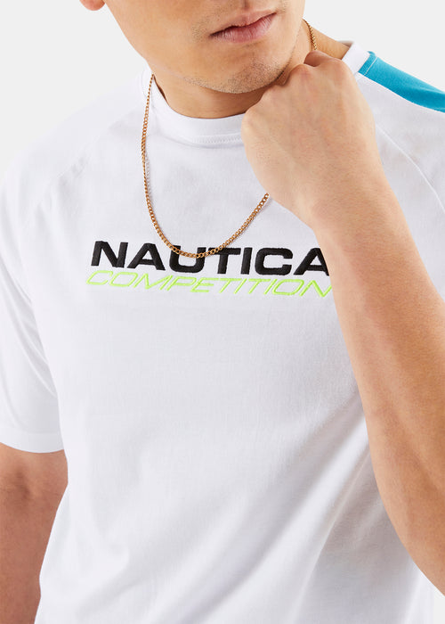 Nautica Competition Long T-Shirt - White - Detail