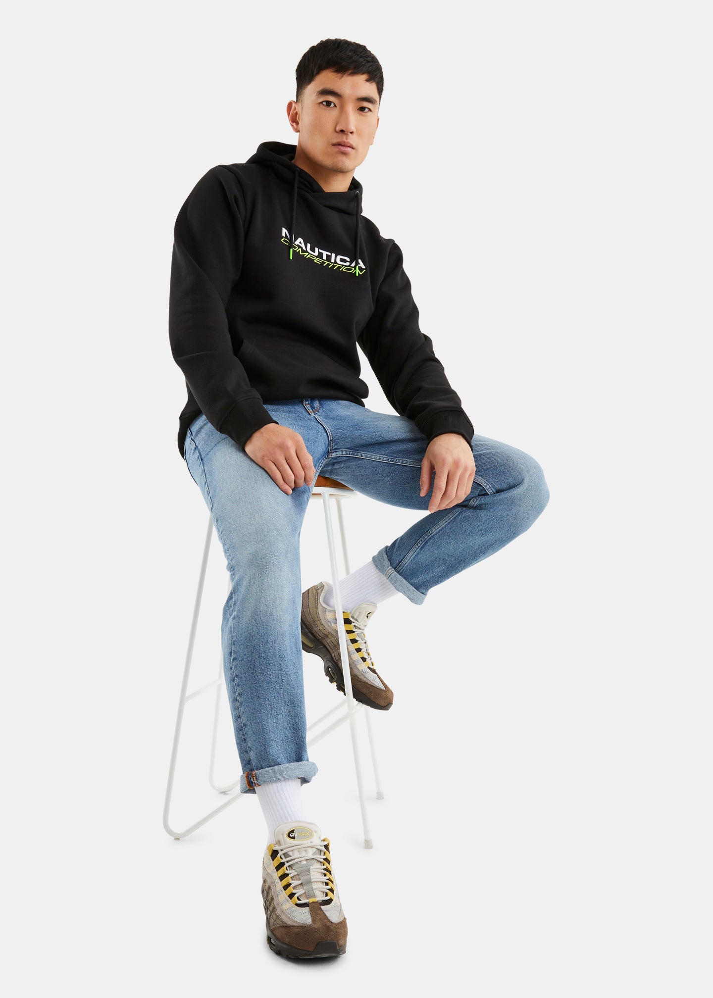 Nautica Competition Brundy Overhead Hoody - Black - Full Body