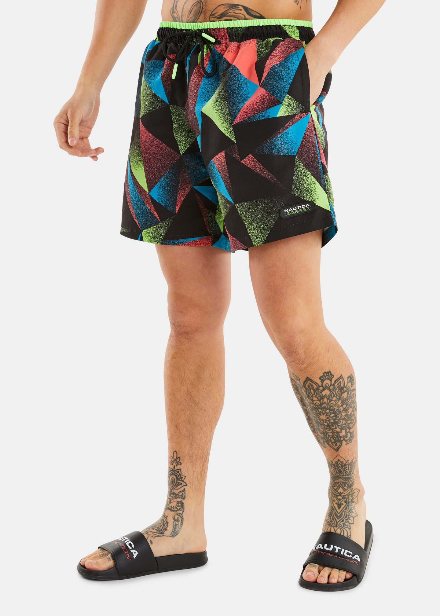Nautica Competition Sunda 4" Swim Short - Multi - Front