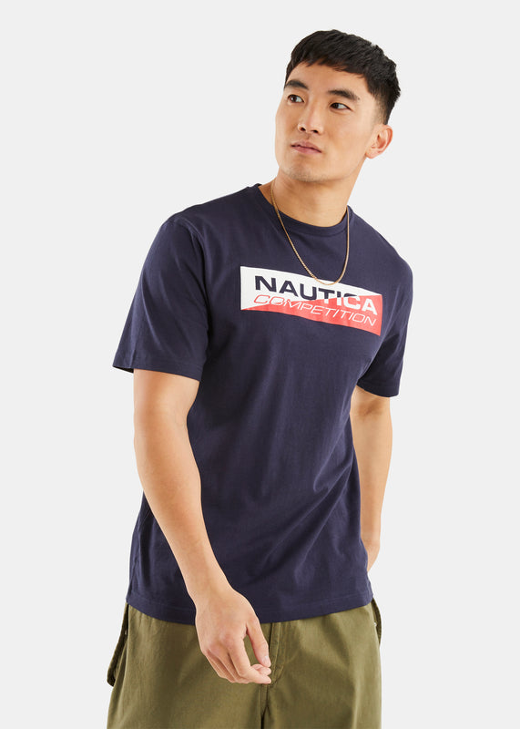 Nautica Competition Baffin T-Shirt - Dark Navy - Front
