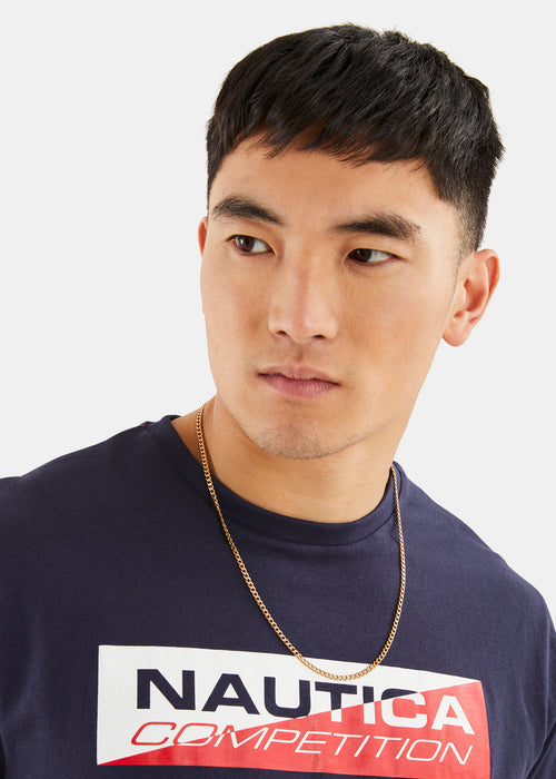 Nautica Competition Baffin T-Shirt - Dark Navy - Detail