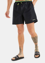 Load image into Gallery viewer, Nautica Competition Haida 5&quot; Swim Short - Black - Front