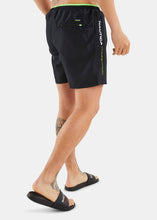 Load image into Gallery viewer, Nautica Competition Haida 5&quot; Swim Short - Black - Back