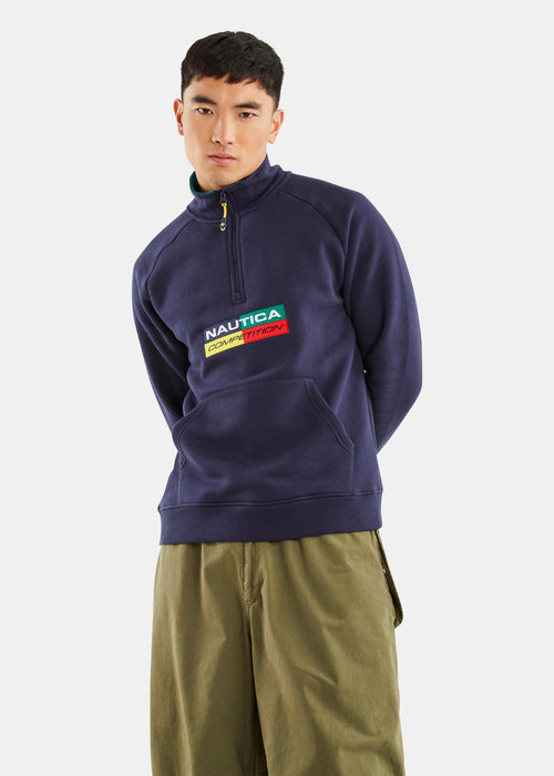 Nautica Competition Lakeba 1/4 Zip Top - Dark Navy - Front