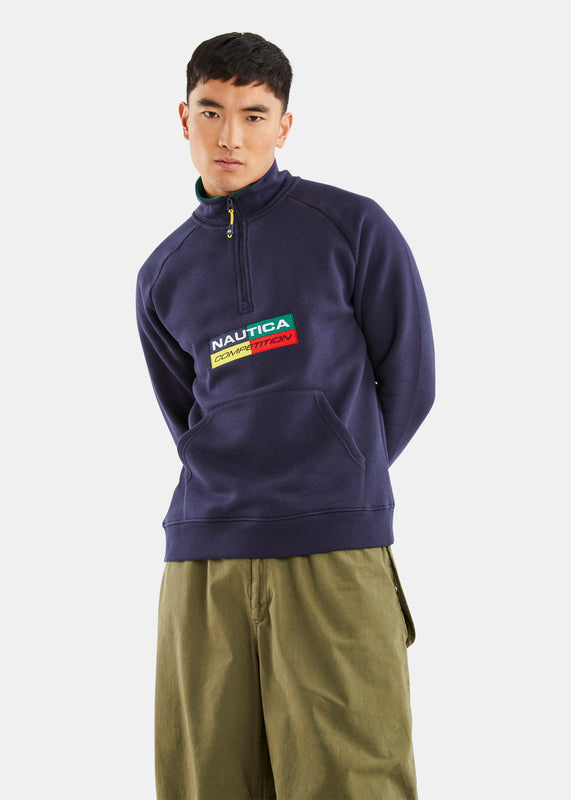 Nautica Competition Lakeba 1/4 Zip Top - Dark Navy - Front