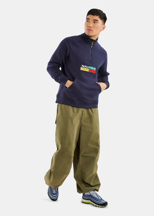 Nautica Competition Lakeba 1/4 Zip Top - Dark Navy - Full Body