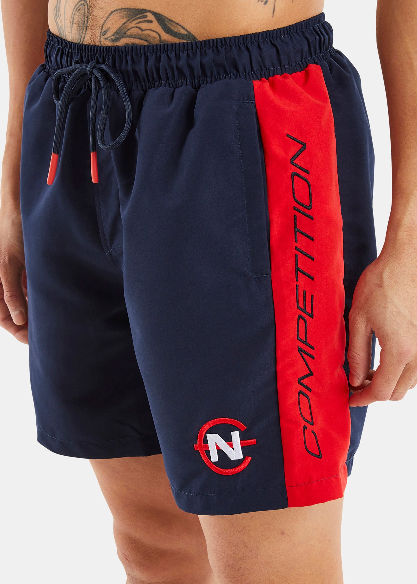 Nautica Competition Sagar 5" Swim Short - Dark Navy - Detail