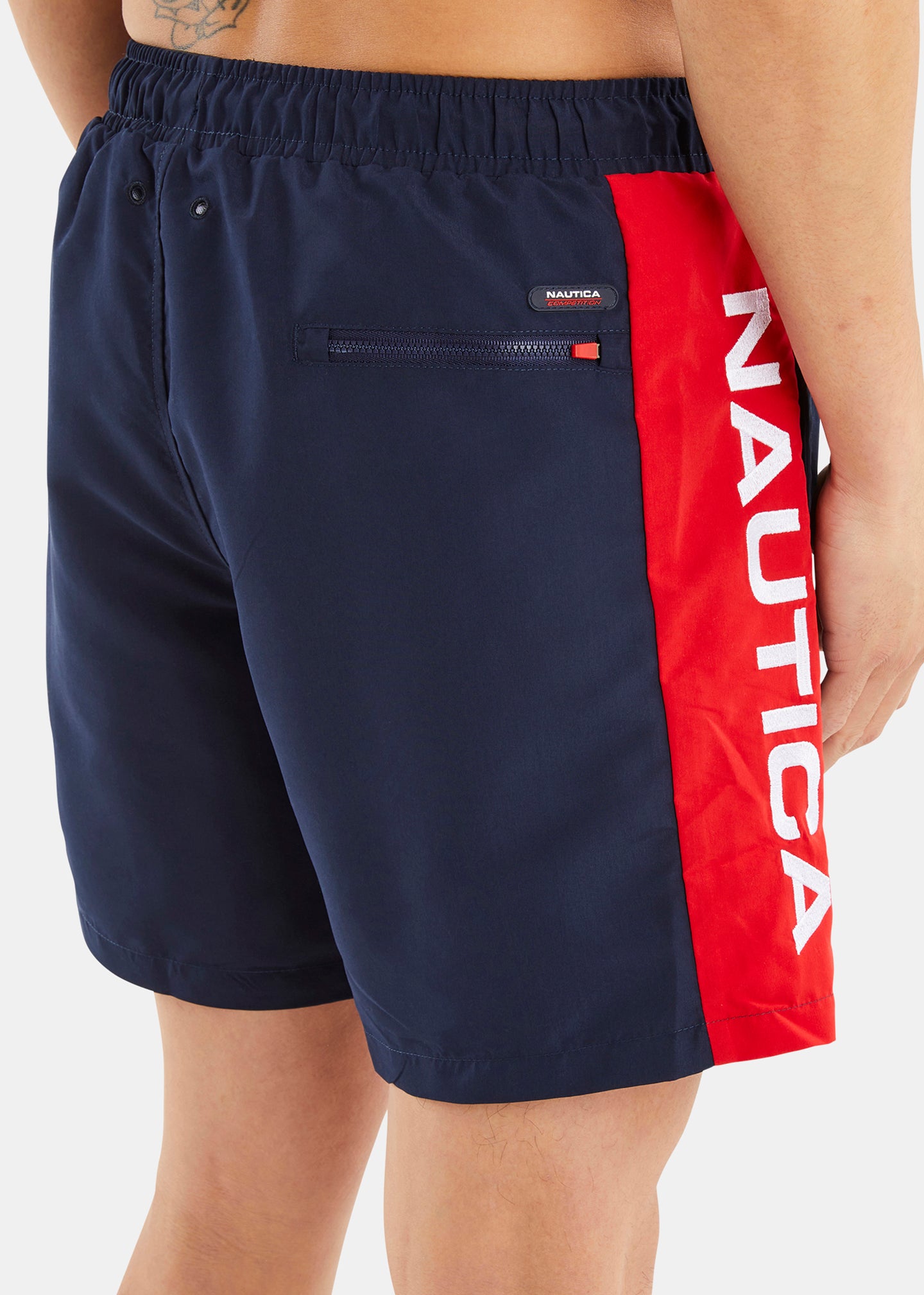 Nautica Competition Sagar 5" Swim Short - Dark Navy - Detail